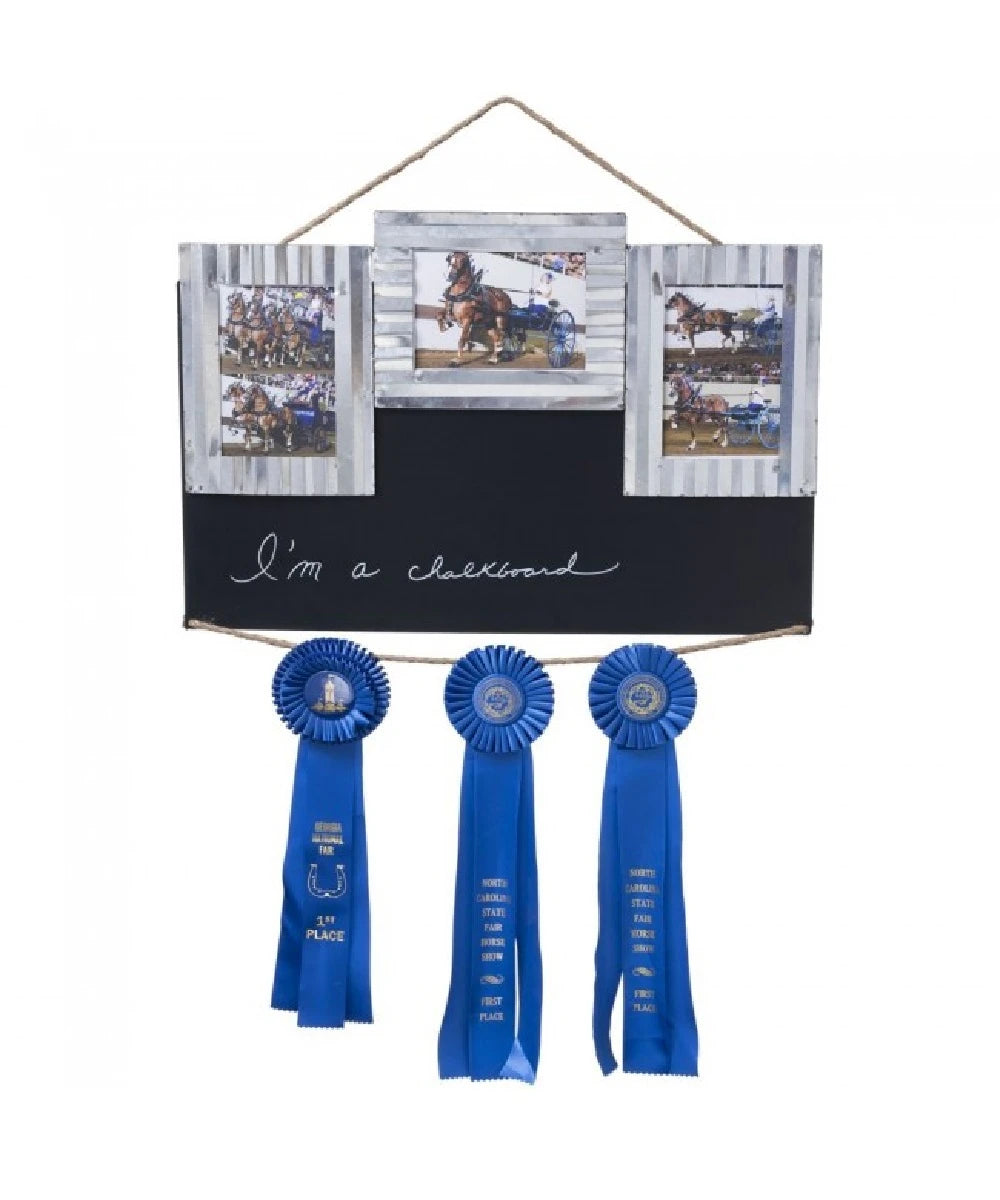 Three Frame Chalkboard/Ribbon Hanger Stall Sign- Style #87-817-0-0 ! desc : ! caption :