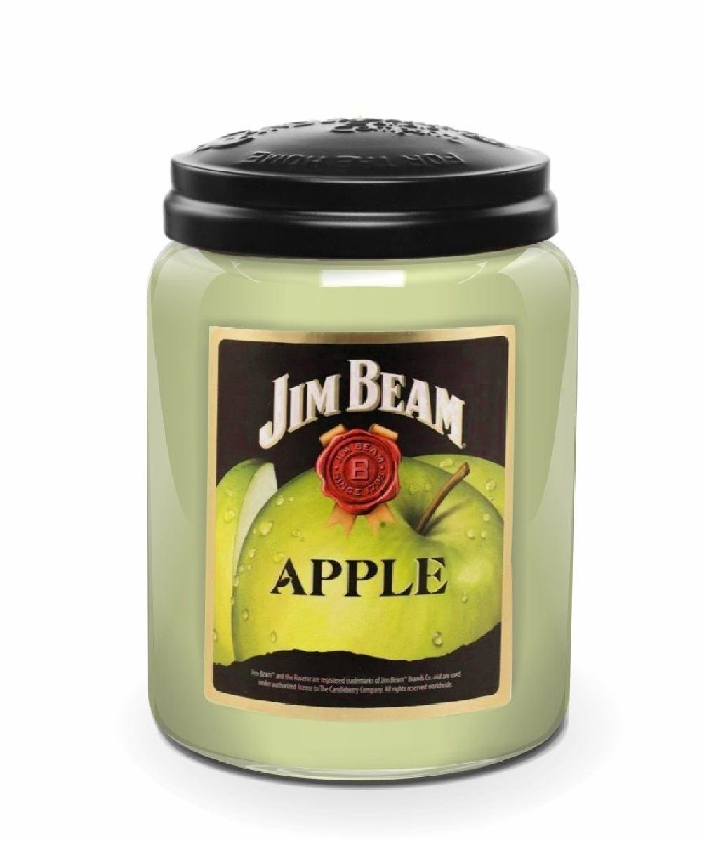 Candleberry Jim Beam Apple Large Scented Candle Jar- Style #90108 ! desc : ! caption :
