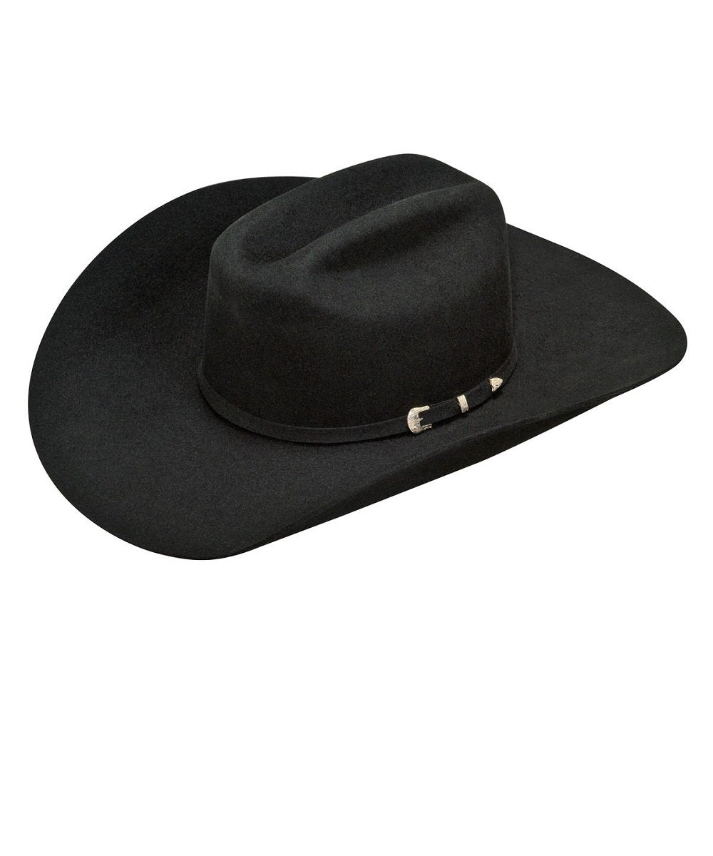 M&F Western Ariat 2X Wool Black Double S Hat- Style #A7520001 ! desc : ! caption :