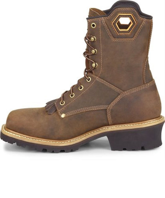 Carolina Men's Coppice Waterproof Composite Square Toe Logger Work Boot- Style #CA9855 ! desc : ! caption :