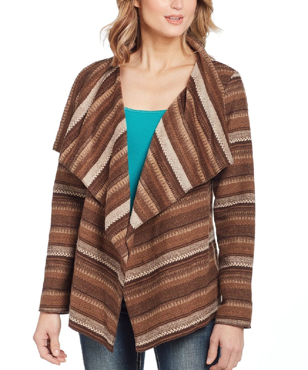 **which color do we offer?**Cripple Creek Women's Navajo Open Front Blanket Wrap Jacket- Style #CR15349 ! desc : ! caption :
