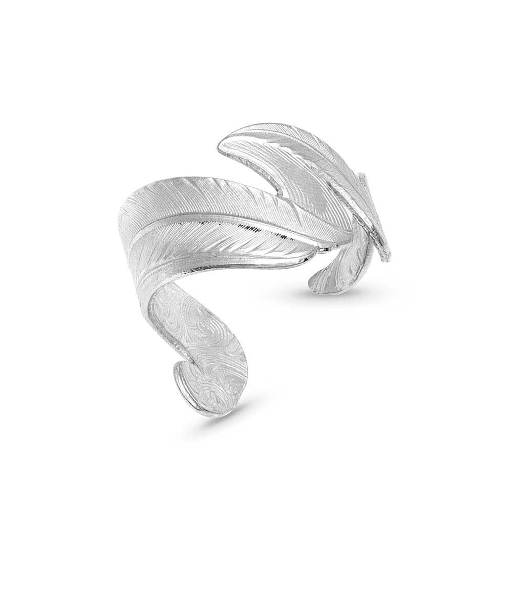 Montana Silversmiths Women's Free Spirit Adjustable Feather Ring- Style #RG4066 ! desc : ! caption :