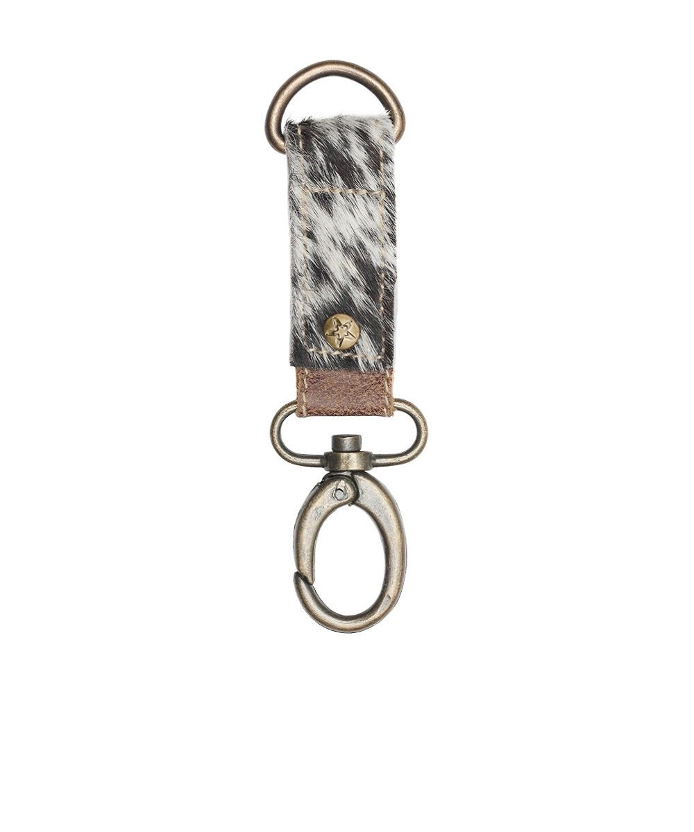 Myra Bags Black & White Key Fob- Style #S-0924 ! desc : ! caption :