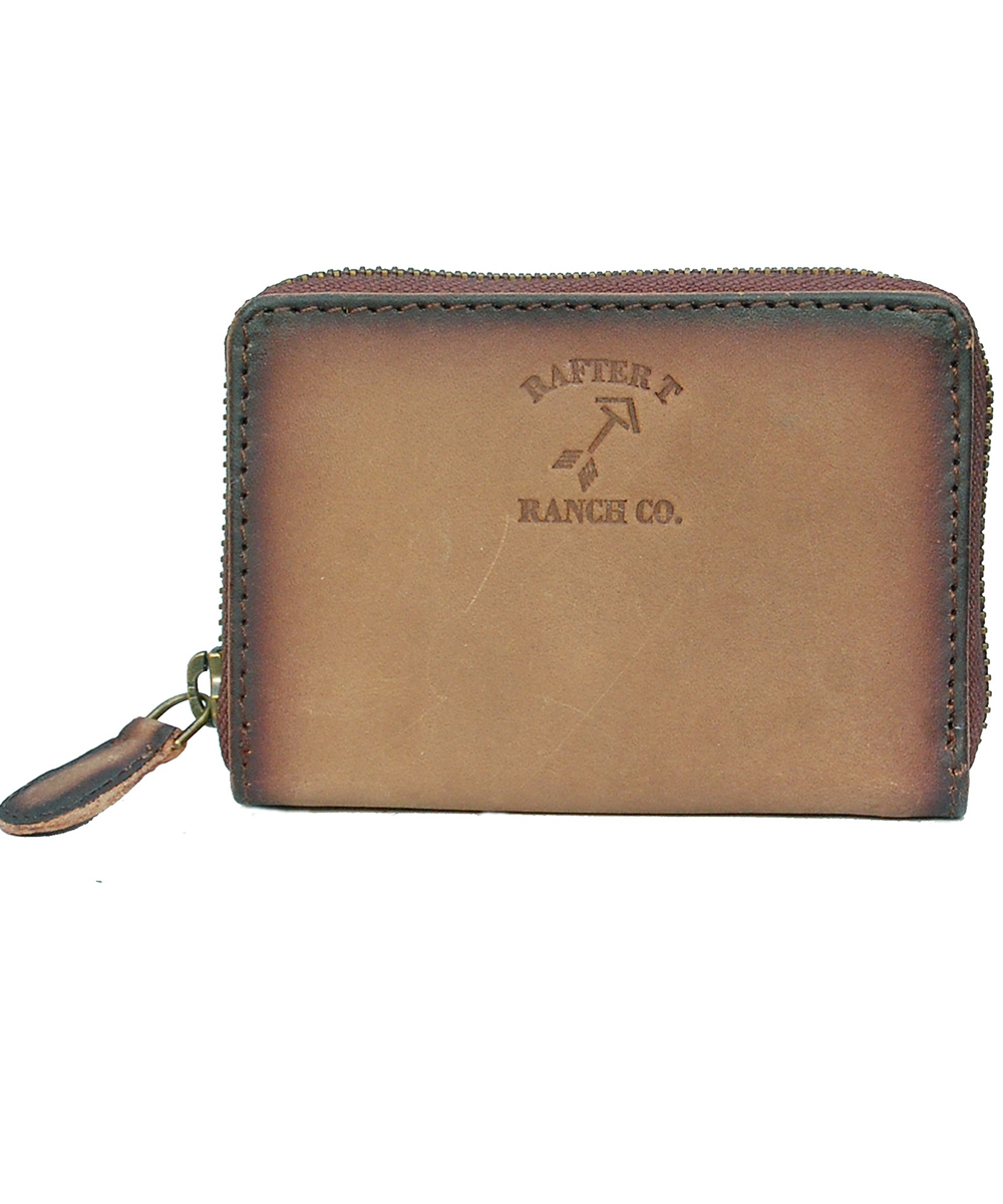 Rafter T Ranch Women's Small Leather Credit Card Wallet- Style #BL2102BN ! desc : ! caption :