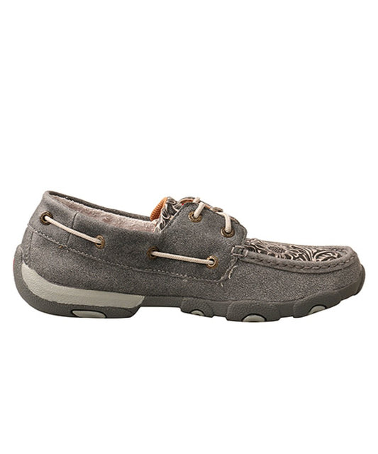 Twisted X Women's Boat Shoe Driving Moc- Style #WDM0130 ! desc : ! caption :