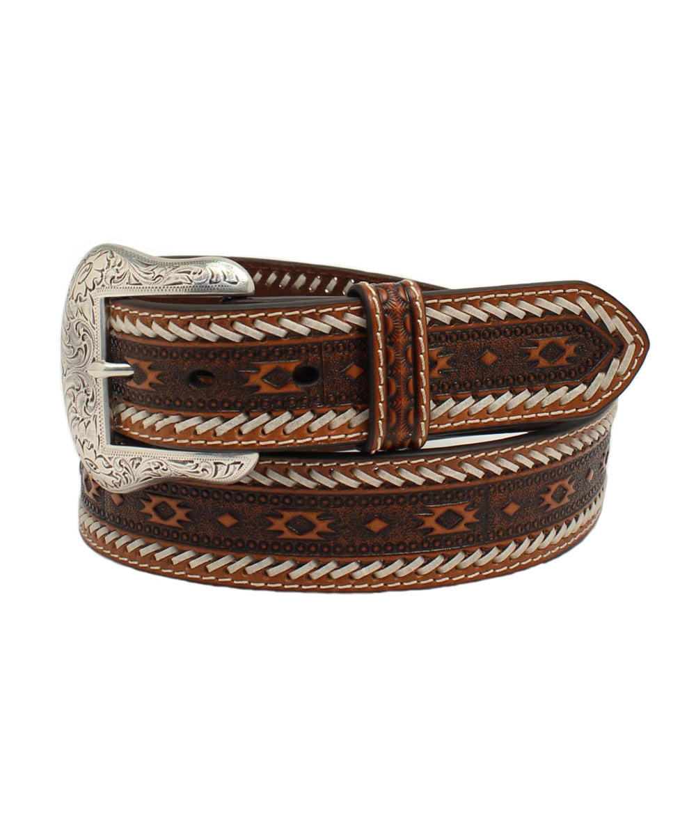 M&F Ariat Men's Southwest Buckstitch Belt- Style #A1037708 ! desc : ! caption :