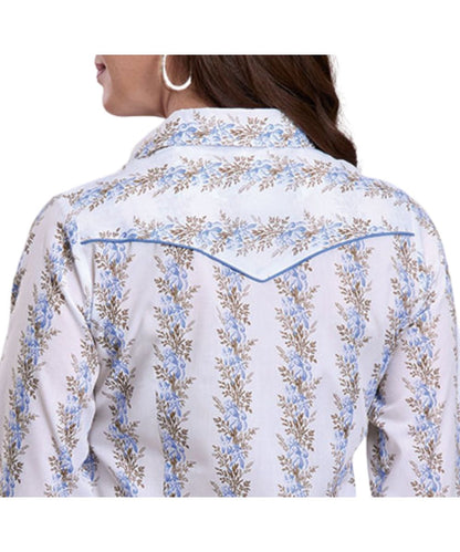 Roper Women's Floral Striped Western Snap Shirt