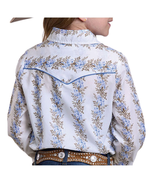 Roper Girls' Western Snap Shirt