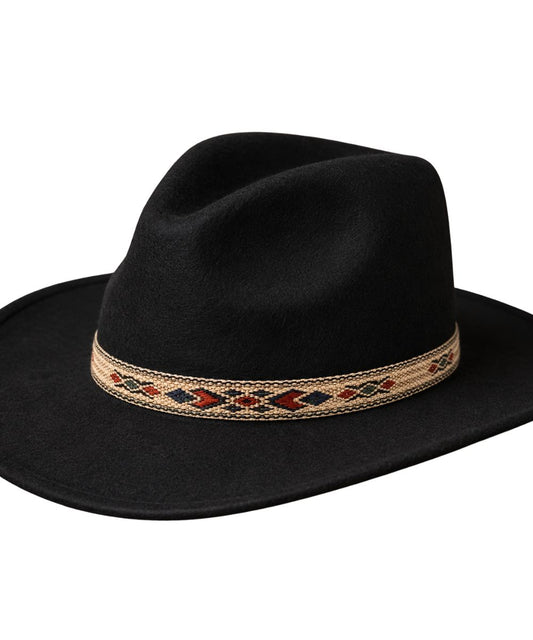 M&F Hatband 1/2" Ribon Black Tassel Multi