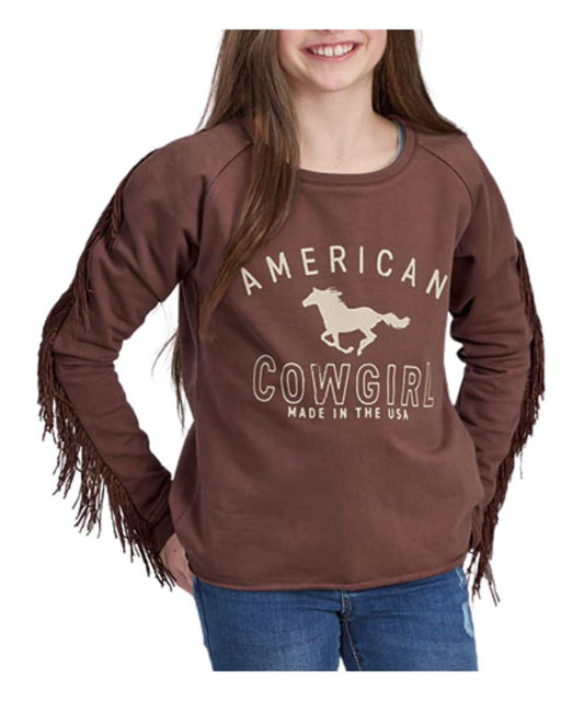 Roper Girls' Fringe Sweatshirt