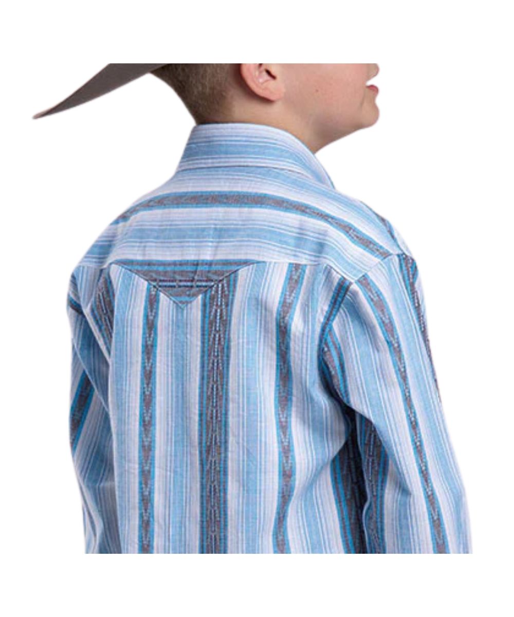 Roper Boys' Striped Snap Shirt