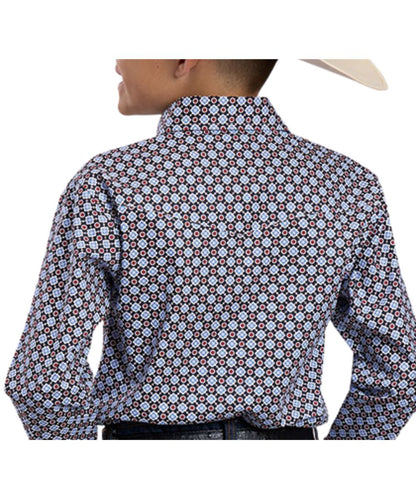 Roper Boy's Black Foulard Western Snap Shirt