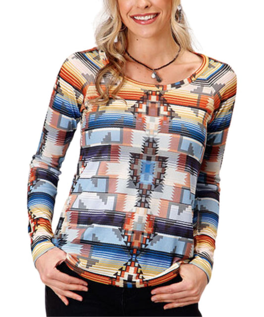 Roper Women's Aztec Jersey Top