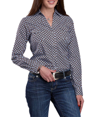 Roper Women's Black Foulard Western Snap Shirt