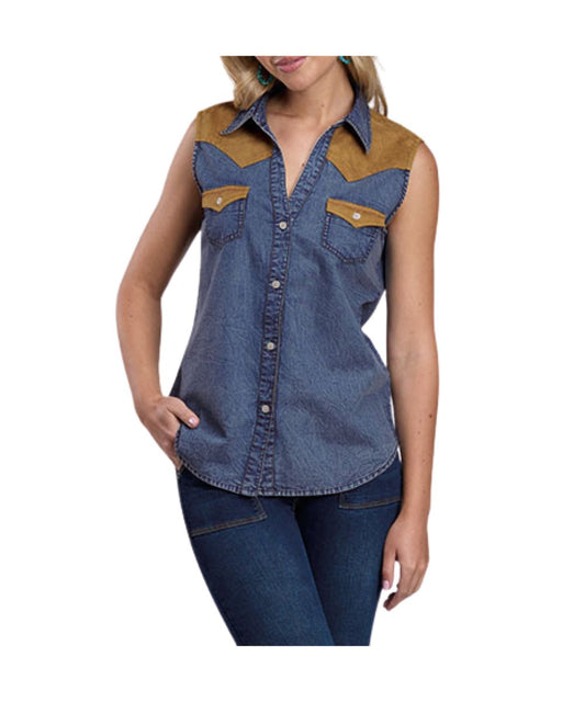 Roper Women's Western Denim Blouse