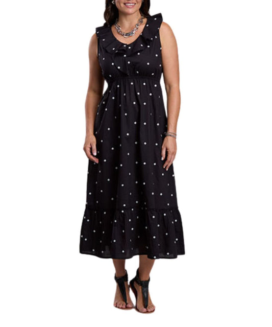 Roper Women's Black Polka Dot Dress