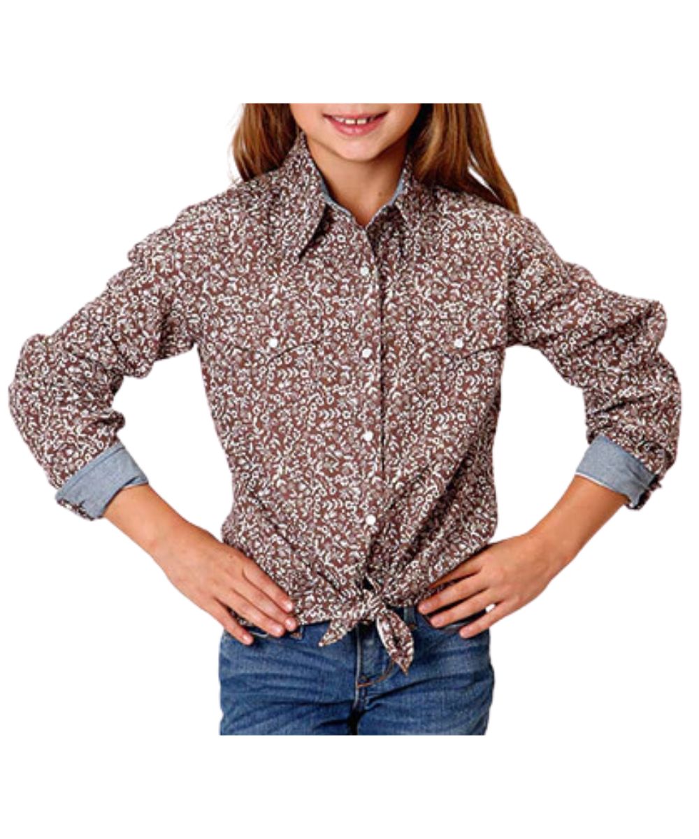 Roper Girls' Frontier Snap Shirt