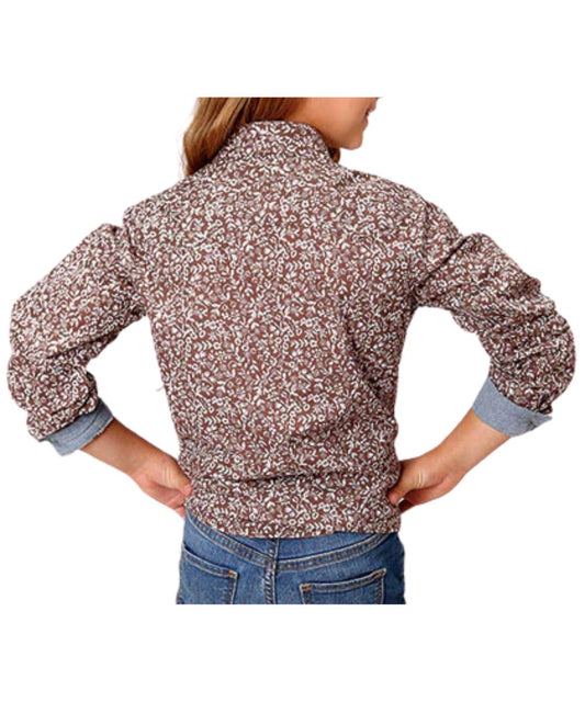 Roper Girls' Frontier Snap Shirt