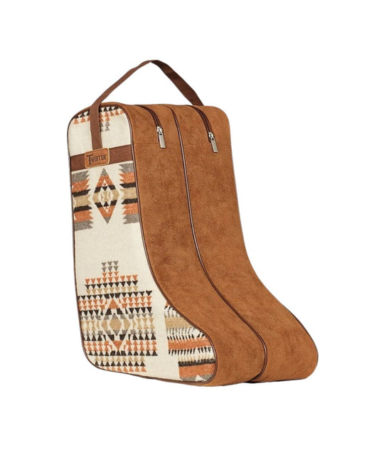 M&F Western Twister Southwestern Camel Boot Bag