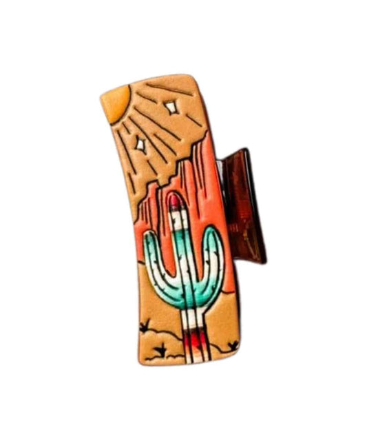 Boho Ranch Women's Saguaro Claw Clip