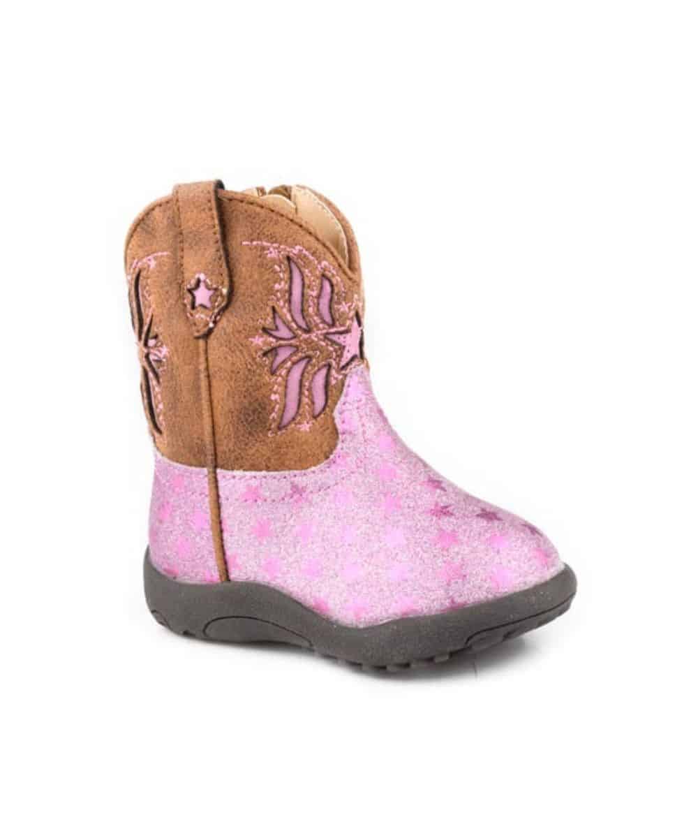 Roper Infant Cowbaby Girls' Starlet Boot - Cowpokes Work and Western