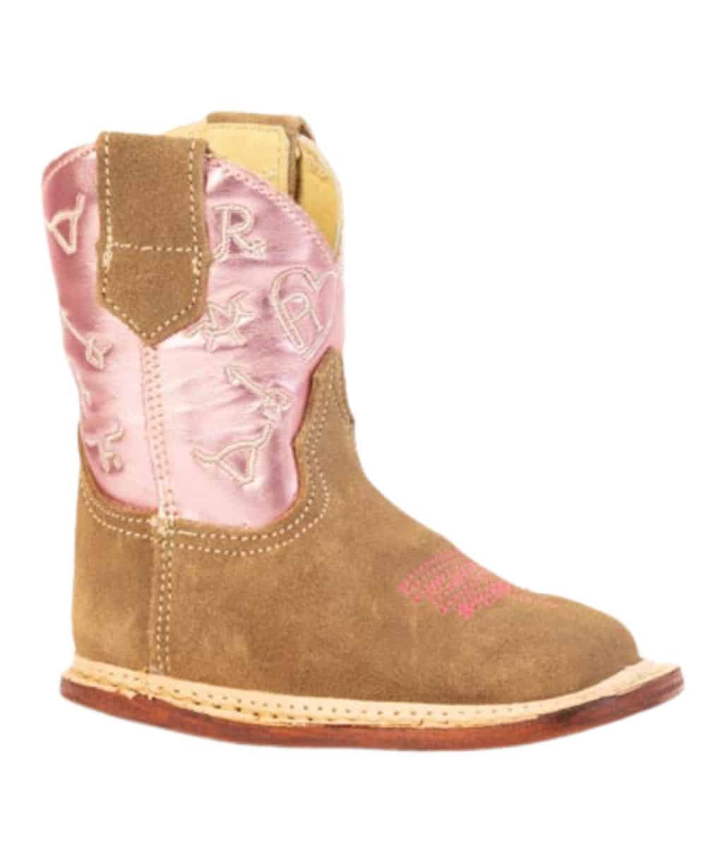 Roper Infant Cowbaby Girls' Pink Brands Boot - Cowpokes Work and Western