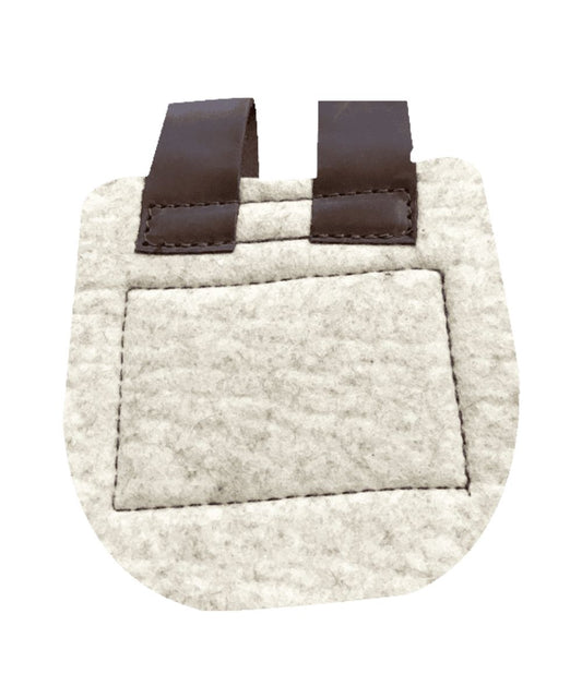 1/2" wool saddle shim in natural