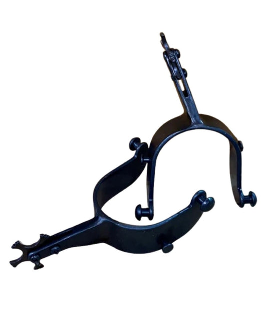 Bull Riding Spurs With A 5-Point Rowel
