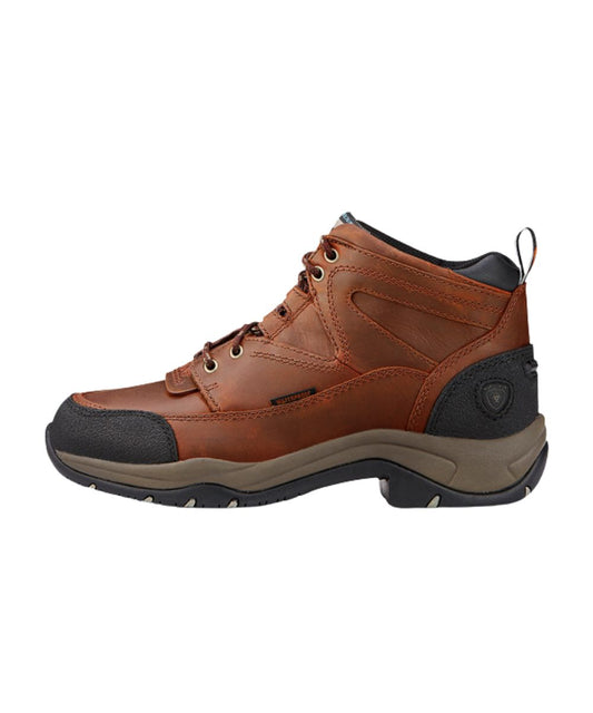 Copper Brown Leather Upper Featuring A Waterproof, Breathable Construction, And A Heel Pull Tab For Easy On