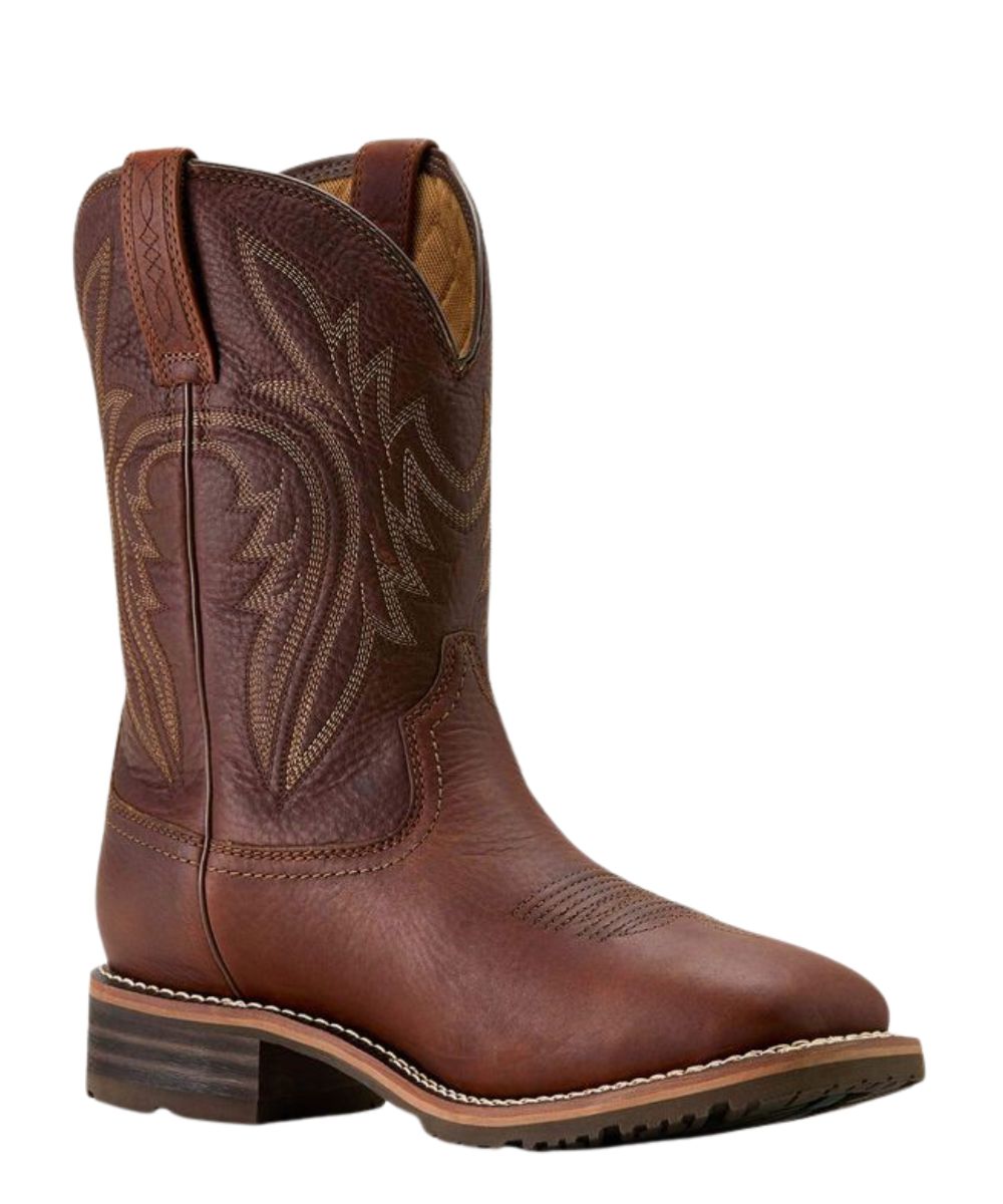 Men's 11" Western Boot Featuring A Brown Full-Grain Leather Upper