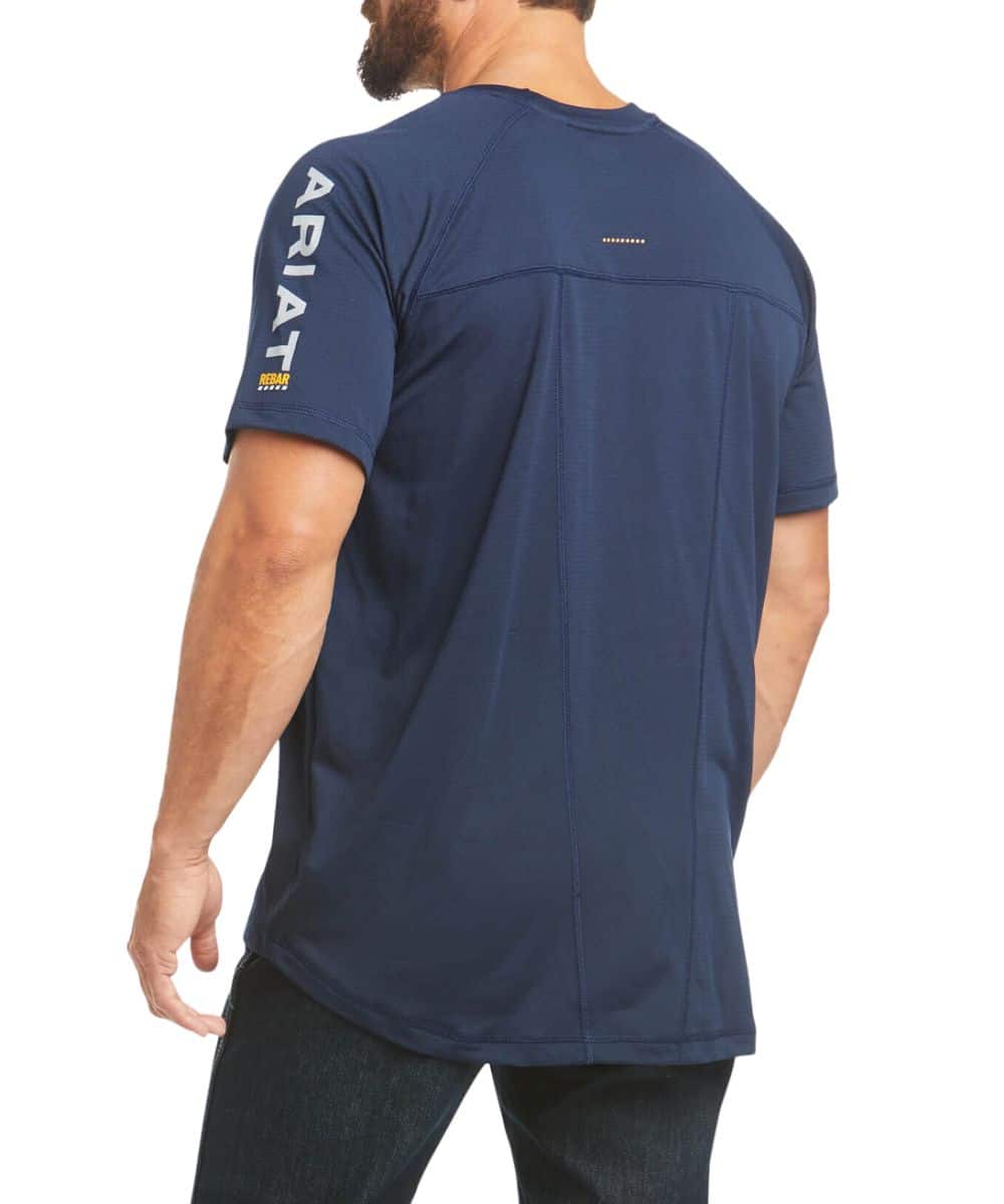 Ariat Men's Navy Blue Rebar Heat Fighter Tee