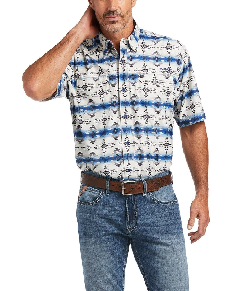 Ariat Men's Twilight Blue VentTEK Outbound Button Down Shirt