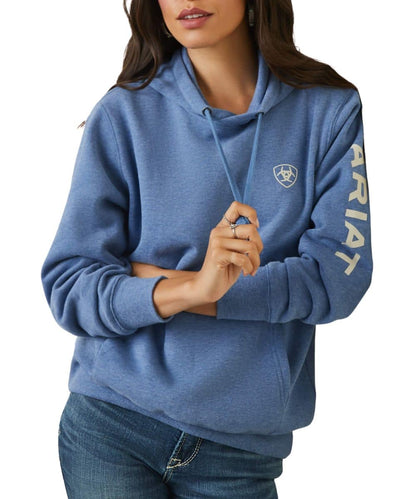 Ariat Women's Blue Heather Logo Hoodie