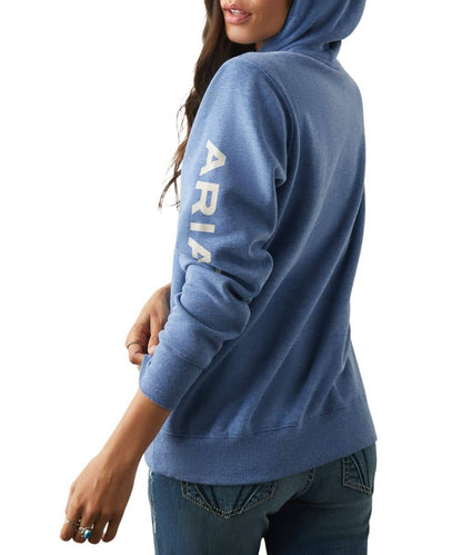 Ariat Women's Blue Heather Logo Hoodie