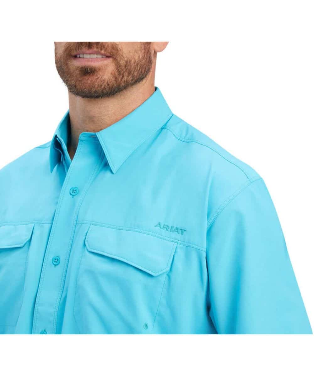 Ariat Men's Scuba Blue VentTEK Outbound Button Down Shirt