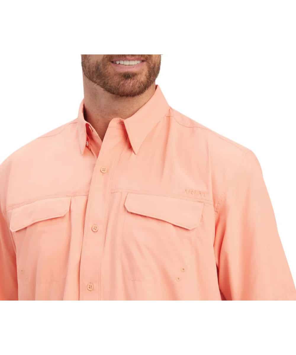 Ariat Men's Peach Pink VentTEK Outbound Button Down Shirt
