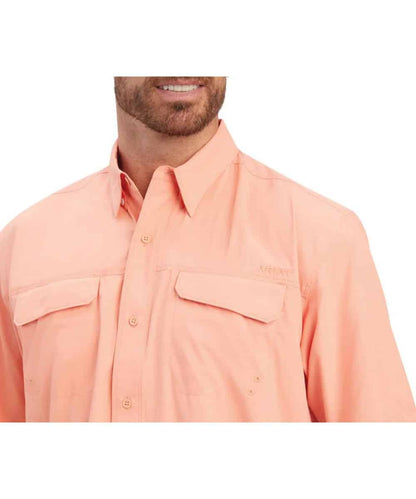 Ariat Men's Peach Pink VentTEK Outbound Button Down Shirt
