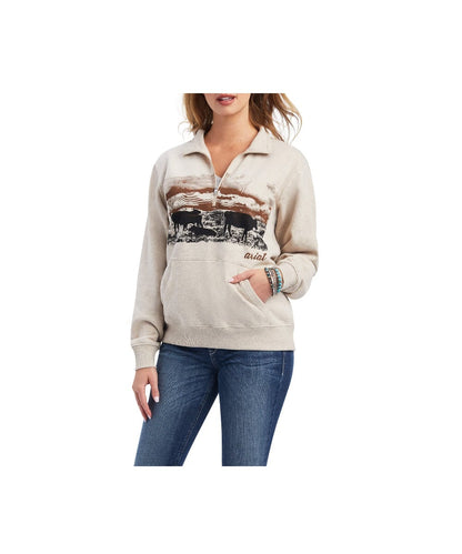 Ariat Women's R.E.A.L. Scenic Wheat Heather Sweatshirt