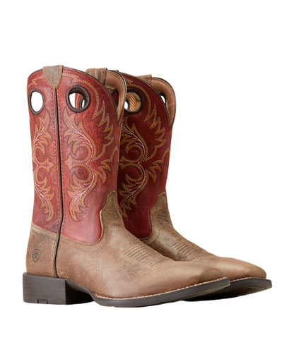 Ariat Men's Red Sport Rodeo Cowboy Boot