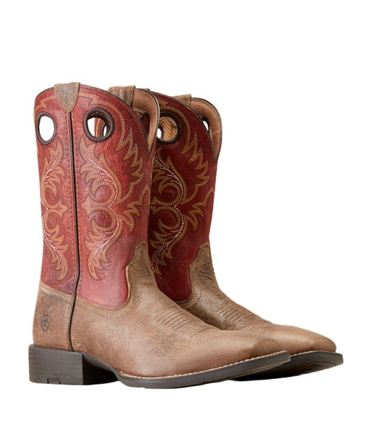 Ariat Men's Red Sport Rodeo Cowboy Boot
