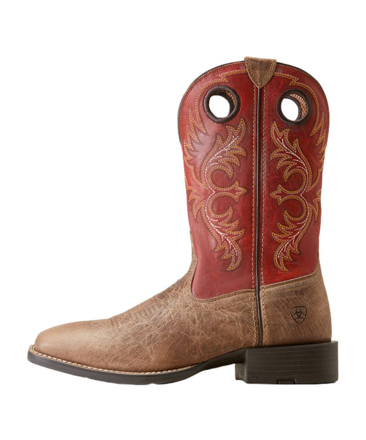 Ariat Men's Red Sport Rodeo Cowboy Boot