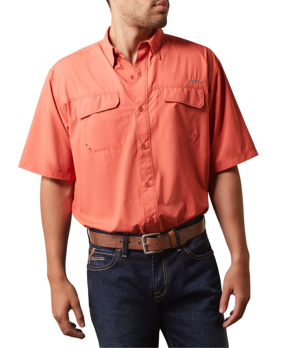 Ariat Men's Burnt Sienna VentTEK Outbound Button Down Shirt