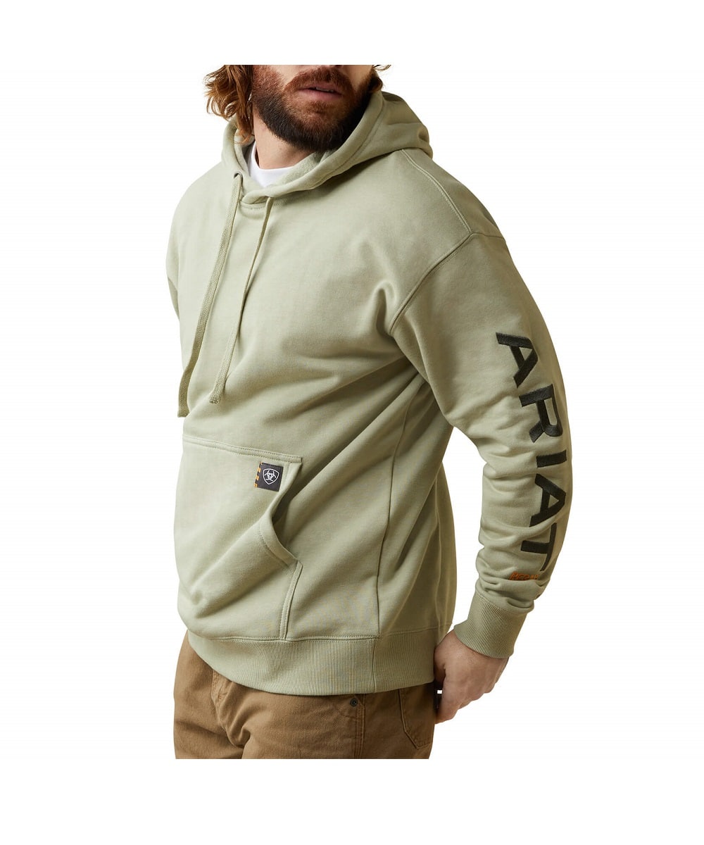Ariat Men's Desert Sage Heather Rebar Hoodie