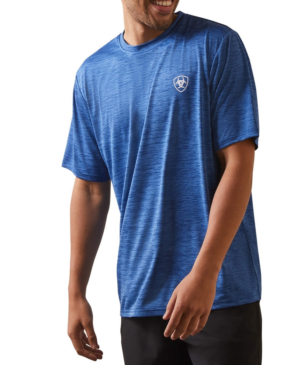 Ariat Men's Monaco Blue Proud Shield Charger Tee
