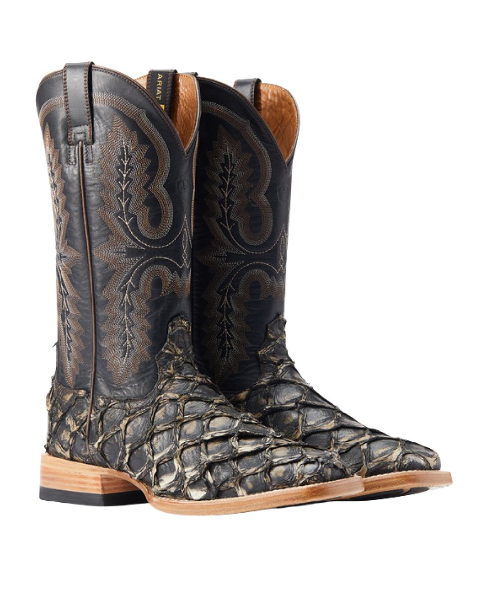 Men's 13" Black Pirarucu Fish Boot