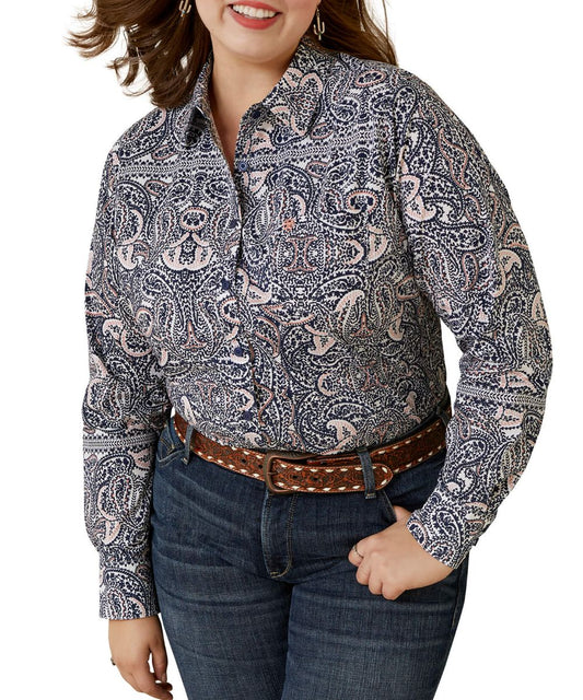 Ariat Women's Watercolor Paisley Kirby Button Down Shirt