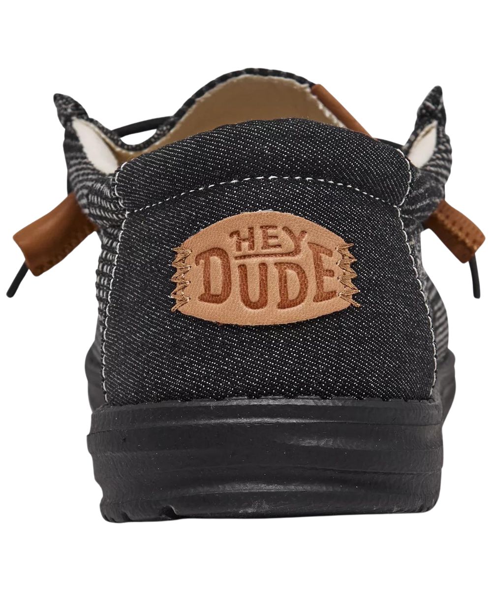 Hey Dude Men's Black Patchwork Wally Workwear Shoe