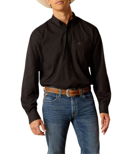 Ariat Men's Black 360 Airflow Long Sleeve Button Down Shirt