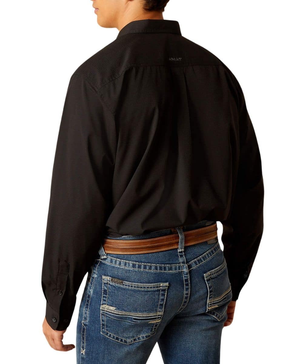 Ariat Men's Black 360 Airflow Long Sleeve Button Down Shirt
