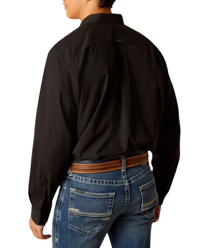 Ariat Men's Black 360 Airflow Long Sleeve Button Down Shirt